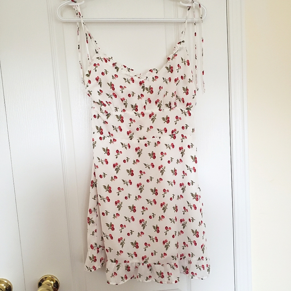 Abercrombie and Fitch Tie-Strap Slim Waist Mini Dress
